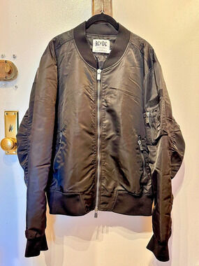 Elevenparis AC/DC Back in Black Bomber Jacket in Black